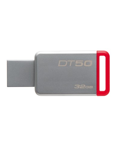 Kingston Technology DataTraveler 50 32GB unità flash USB USB tipo A 3.2 Gen 1 (3.1 Gen 1) Rosso, Argento