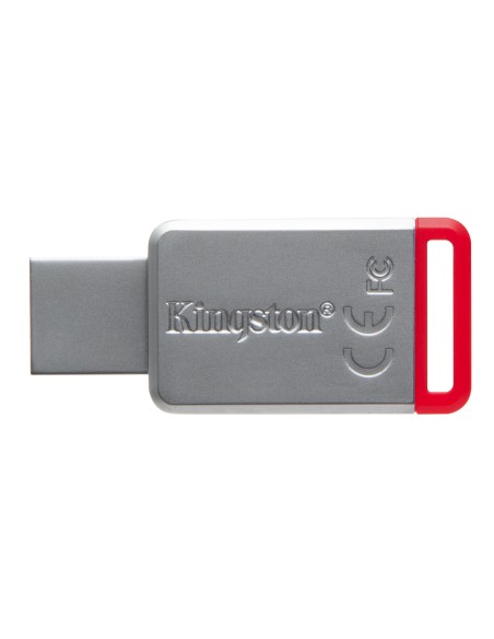 Kingston Technology DataTraveler 50 32GB unità flash USB USB tipo A 3.2 Gen 1 (3.1 Gen 1) Rosso, Argento