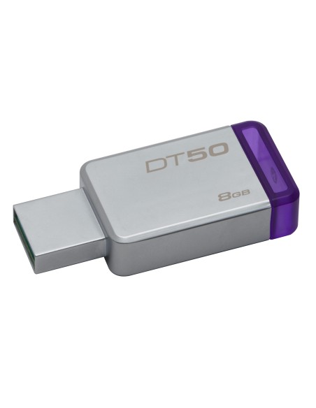 Kingston Technology DataTraveler 50 8GB unità flash USB USB tipo A 3.2 Gen 1 (3.1 Gen 1) Viola, Argento