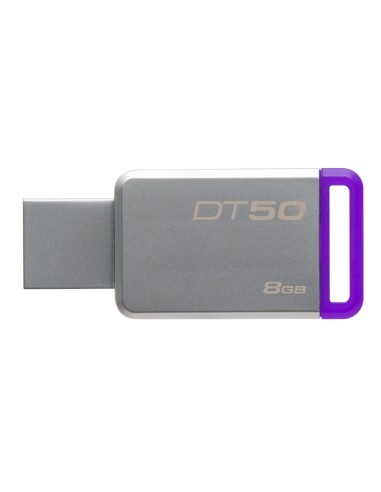 Kingston Technology DataTraveler 50 8GB unità flash USB USB tipo A 3.2 Gen 1 (3.1 Gen 1) Viola, Argento