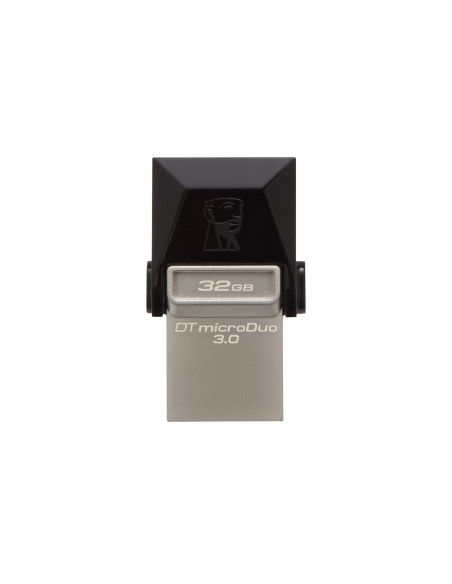 Kingston Technology DataTraveler 32GB microDuo 3.0 unità flash USB USB Type-A   Micro-USB 3.2 Gen 1 (3.1 Gen 1) Nero