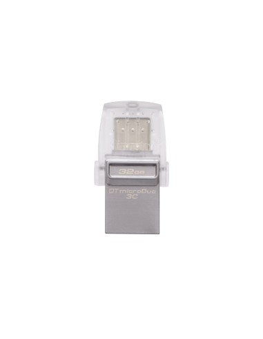 Kingston Technology DataTraveler microDuo 3C 32GB unità flash USB USB Type-A   USB Type-C 3.2 Gen 1 (3.1 Gen 1) Argento