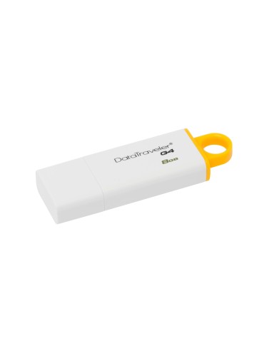 Kingston Technology DataTraveler G4 unità flash USB 8 GB USB tipo A 3.2 Gen 1 (3.1 Gen 1) Bianco, Giallo