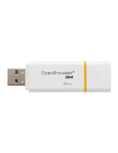 Kingston Technology DataTraveler G4 unità flash USB 8 GB USB tipo A 3.2 Gen 1 (3.1 Gen 1) Bianco, Giallo