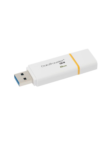 Kingston Technology DataTraveler G4 unità flash USB 8 GB USB tipo A 3.2 Gen 1 (3.1 Gen 1) Bianco, Giallo