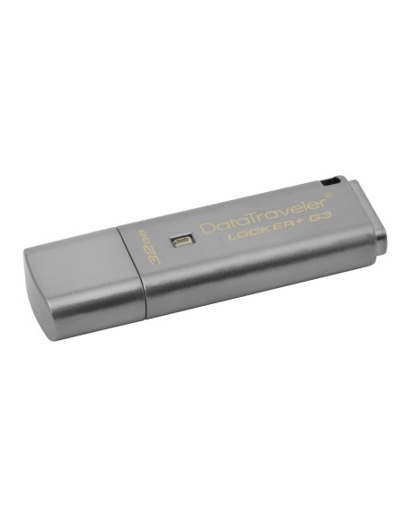 Kingston Technology DataTraveler Locker+ G3 32GB unità flash USB USB tipo A 3.2 Gen 1 (3.1 Gen 1) Argento