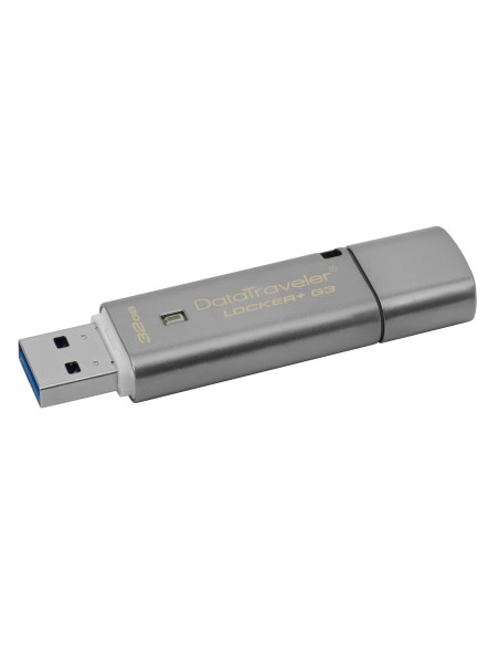 Kingston Technology DataTraveler Locker+ G3 32GB unità flash USB USB tipo A 3.2 Gen 1 (3.1 Gen 1) Argento