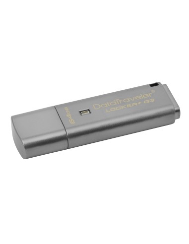 Kingston Technology DataTraveler Locker+ G3 64GB unità flash USB USB tipo A 3.2 Gen 1 (3.1 Gen 1) Argento