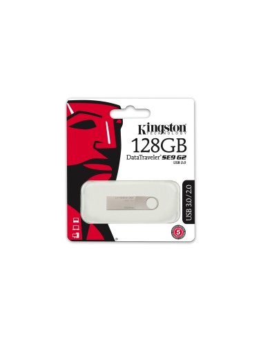 Kingston Technology DataTraveler SE9 G2 128GB unità flash USB USB tipo A 3.2 Gen 1 (3.1 Gen 1) Argento