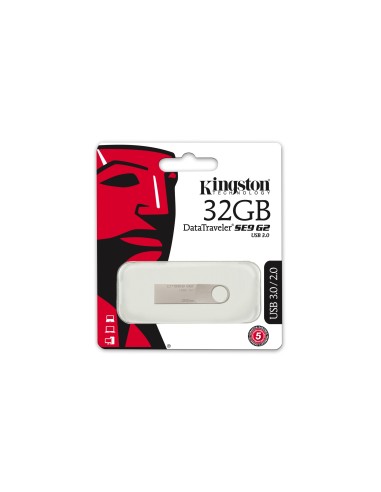 Kingston Technology DataTraveler SE9 G2 unità flash USB 32 GB USB tipo A 3.2 Gen 1 (3.1 Gen 1) Argento