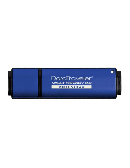 Kingston Technology DataTraveler Vault Privacy 3.0 Anti-Virus 8GB unità flash USB USB tipo A 3.2 Gen 1 (3.1 Gen 1) Blu