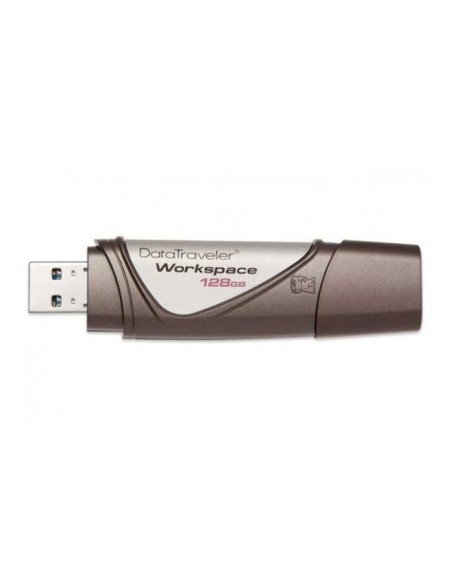 Kingston Technology DataTraveler Workspace 128GB unità flash USB USB tipo A 3.2 Gen 1 (3.1 Gen 1) Marrone, Argento