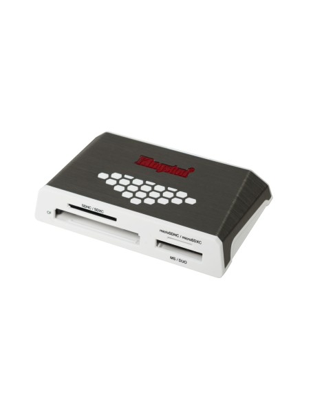 Kingston Technology USB 3.0 High-Speed Media Reader lettore di schede USB 3.2 Gen 1 (3.1 Gen 1) Grigio, Bianco