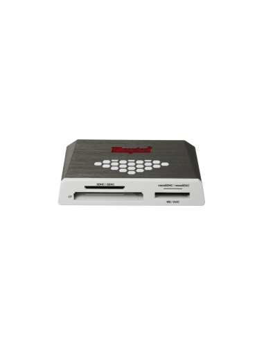 Kingston Technology USB 3.0 High-Speed Media Reader lettore di schede USB 3.2 Gen 1 (3.1 Gen 1) Grigio, Bianco