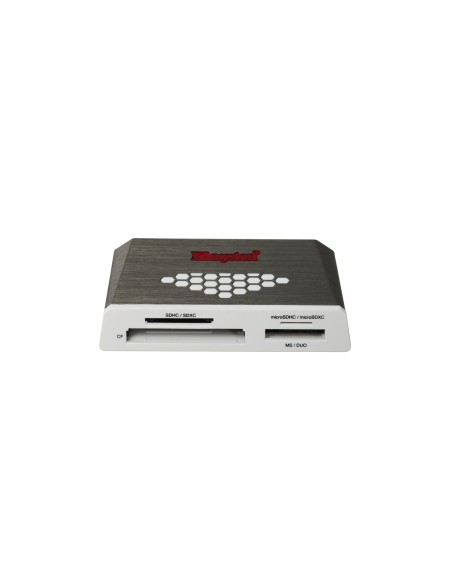 Kingston Technology USB 3.0 High-Speed Media Reader lettore di schede USB 3.2 Gen 1 (3.1 Gen 1) Grigio, Bianco