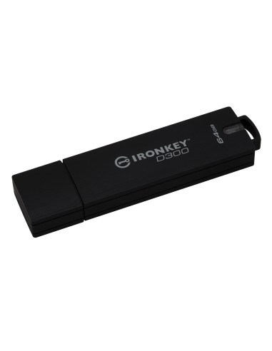 Kingston Technology IronKey IKD300 64GB unità flash USB USB tipo A 3.2 Gen 1 (3.1 Gen 1) Nero