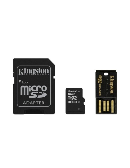 Kingston Technology 8GB Multi Kit MicroSDHC Flash Classe 4