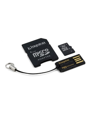 Kingston Technology 8GB Multi Kit MicroSDHC Flash Classe 4