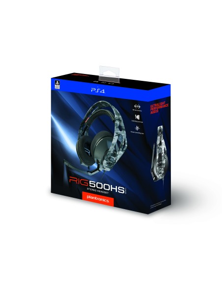 POLY RIG 500HS Auricolare Cablato A Padiglione Giocare Nero, Cachi