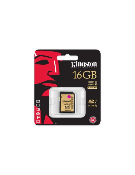Kingston Technology SDHC SDXC Class 10 UHS-I 16GB Classe 10