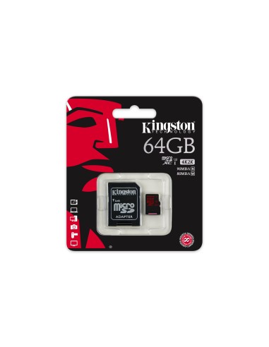 Kingston Technology microSDHC SDXC UHS-I U3 64GB MicroSDXC Classe 3