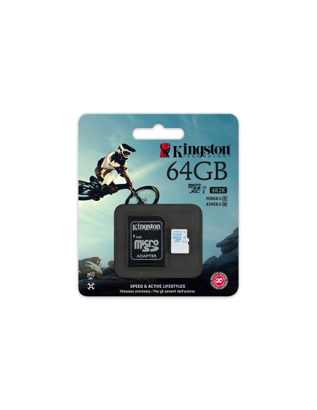 Kingston Technology microSD Action Camera UHS-I U3 64GB MicroSDXC Classe 3