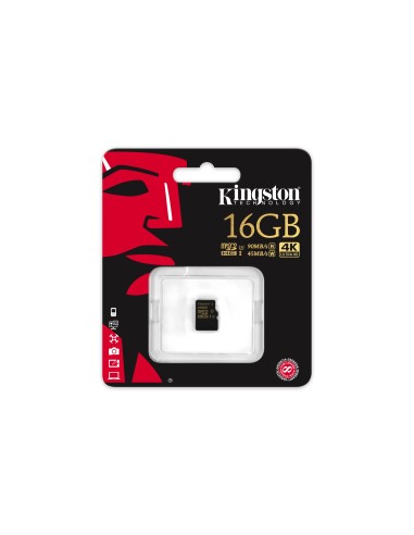 Kingston Technology Gold microSD UHS-I Speed Class 3 (U3) 16GB MicroSDHC Classe 3