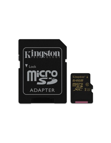 Kingston Technology Gold microSD UHS-I Speed Class 3 (U3) 64GB MicroSDHC Classe 3