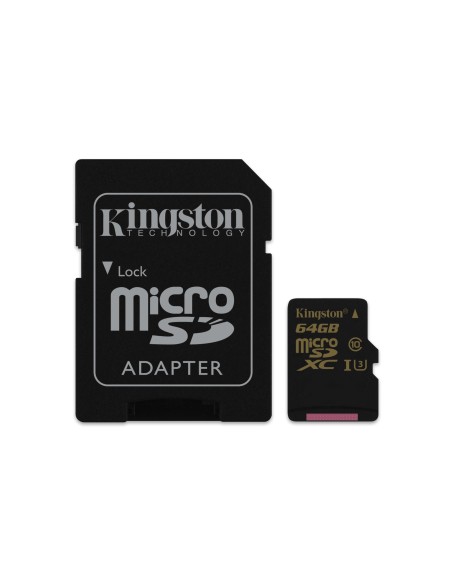 Kingston Technology Gold microSD UHS-I Speed Class 3 (U3) 64GB MicroSDHC Classe 3