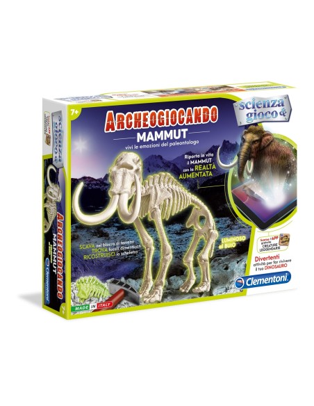 Clementoni Archeogiocando - Mammut Luminoso al Buio