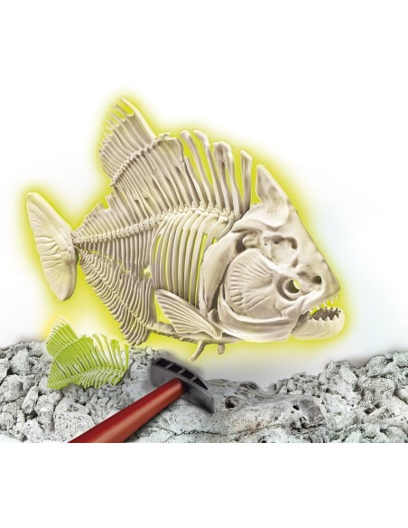 Clementoni Archeogiocando - Piranha Luminoso al Buio