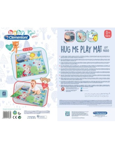 Clementoni Hug Me Multicolore Tappetino da gioco per bambino