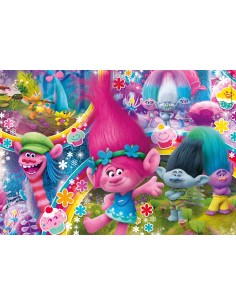 Clementoni Trolls - 104 pezzi - Brilliant Puzzle 2