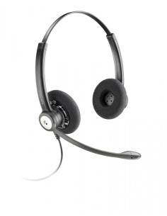 POLY Entera HW121N-USB-M Auricolare Cablato A Padiglione Ufficio USB tipo A Nero
