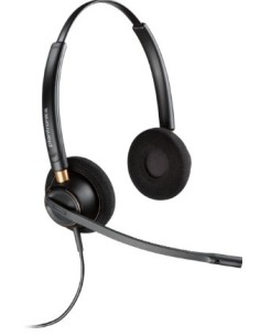 POLY HW520D Auricolare Cablato A Padiglione Ufficio Nero