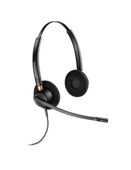 POLY HW520D Auricolare Cablato A Padiglione Ufficio Nero