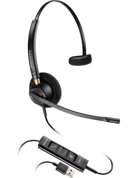 POLY ENCOREPRO HW515 Auricolare Cablato A Padiglione Ufficio Nero