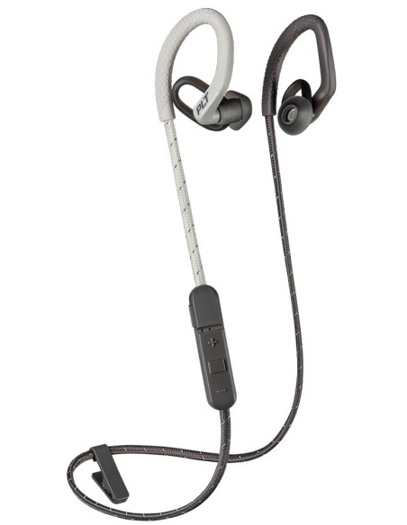 POLY BackBeat Fit 350 Auricolare Wireless A clip, In-ear Sport Bluetooth Grigio, Bianco