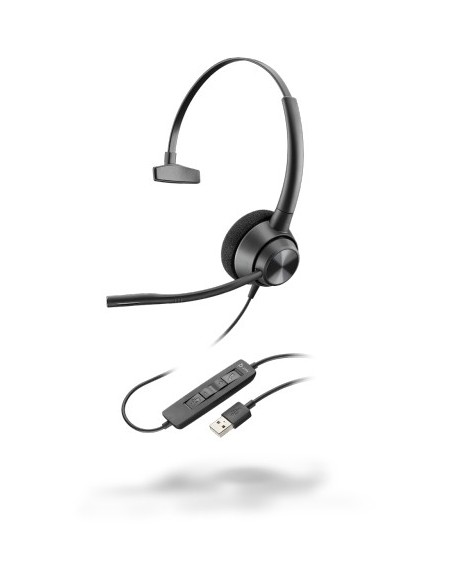 POLY EncorePro 310 Auricolare Cablato A Padiglione Ufficio USB tipo A Nero