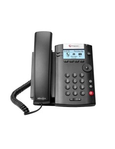 POLY 201 telefono IP Nero 2 linee LED