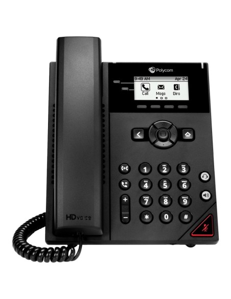 POLY 150 telefono IP Nero 2 linee LCD
