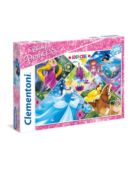 Clementoni Disney Princess Puzzle 104 pz Cartoni