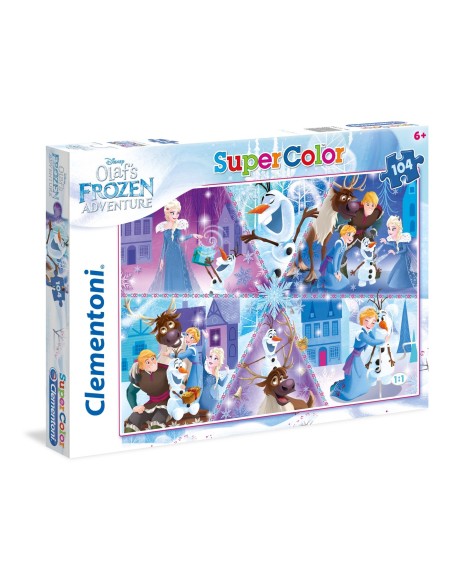 Clementoni Olaf's Frozen Adventures Puzzle 104 pz Cartoni