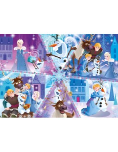 Clementoni Olaf's Frozen Adventures Puzzle 104 pz Cartoni 2