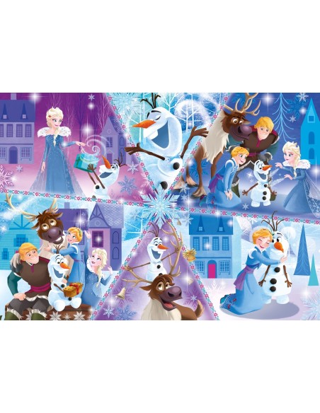Clementoni Olaf's Frozen Adventures Puzzle 104 pz Cartoni