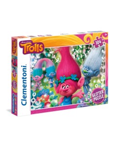 Clementoni Trolls Puzzle 104 pz Cartoni