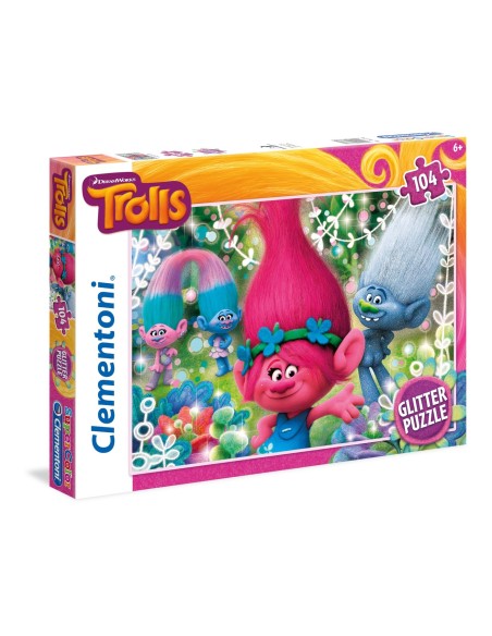 Clementoni Trolls Puzzle 104 pz Cartoni