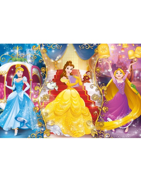 Clementoni Disney Princess Puzzle di contorno 104 pz Cartoni