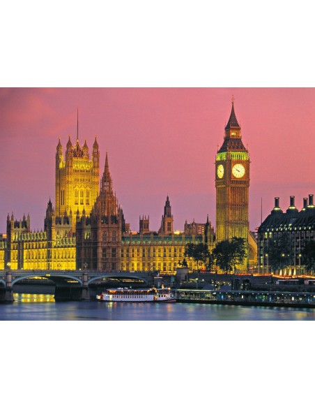 Clementoni London Puzzle di contorno 500 pz Mondo