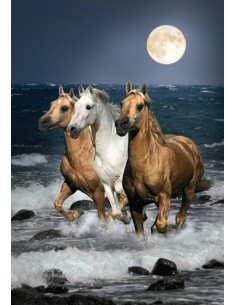 Clementoni Cavalli in corsa Puzzle di contorno 1500 pz Animali 2